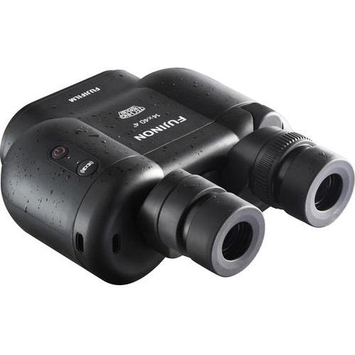 Fujinon Techno Stabi TSX 1440 14x40 Image Stabilized Binoculars - High Power Zoom for Bird Watching, Hunting & Travel (Black/Yellow/Navy Blue) | Waterproof & Fogproof Outdoor Optics