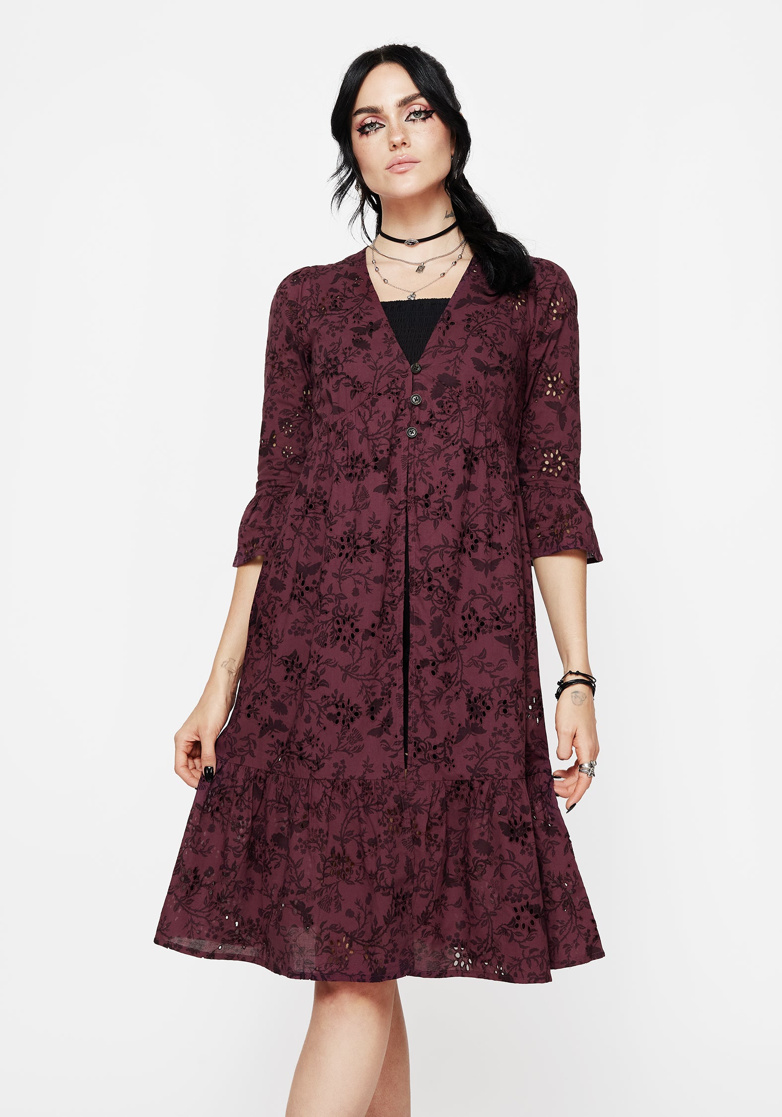 Morgana Cotton Broderie Overdress - Elegant Embroidered Summer Dress for Women | Perfect for Beach Vacations, Garden Parties & Romantic Dates