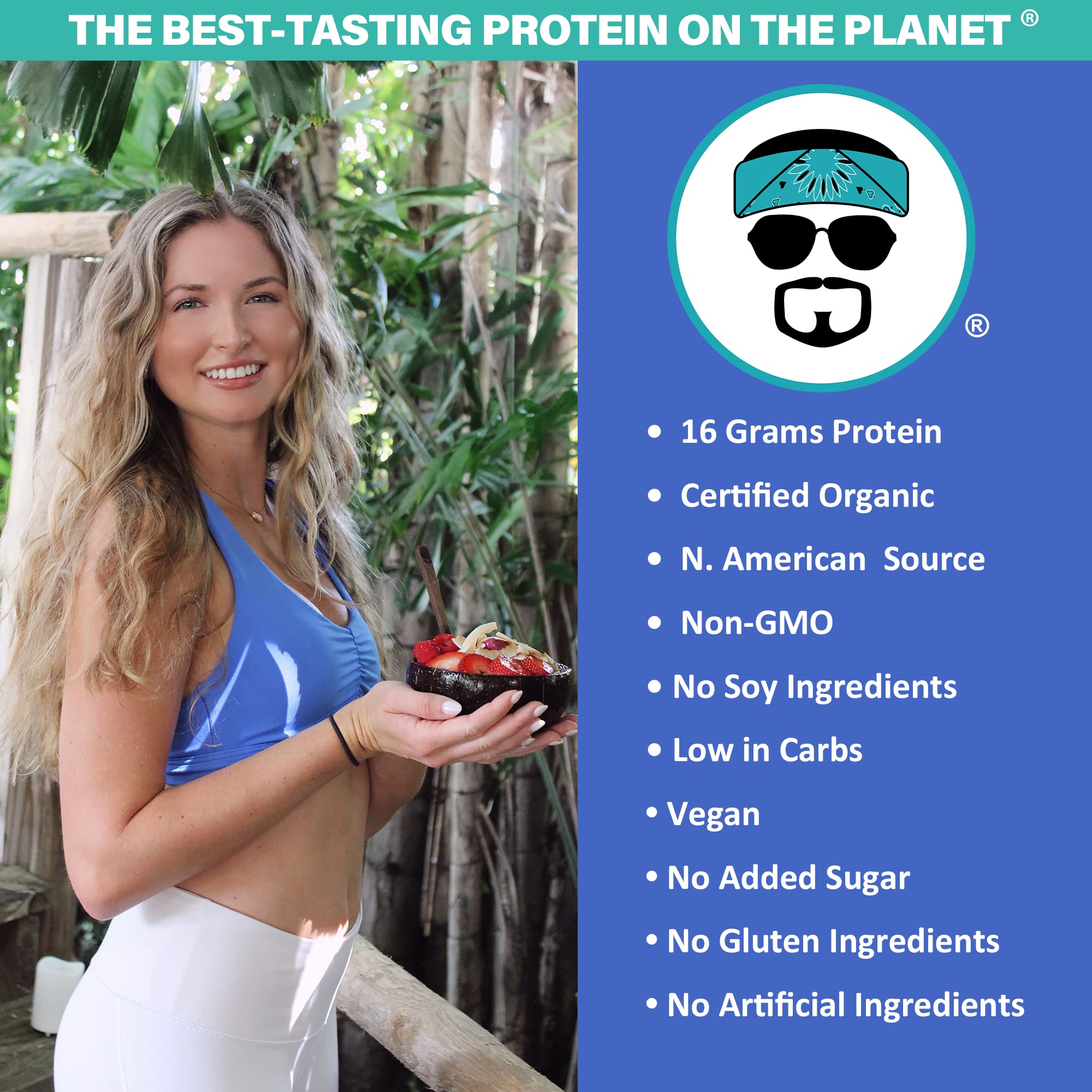 Jay Robb Organic Vegan Vanilla Pea Protein Powder - Plant-Based Protein Supplement for Muscle Recovery & Weight Loss | Perfect for Smoothies, Baking & Post-Workout Shakes