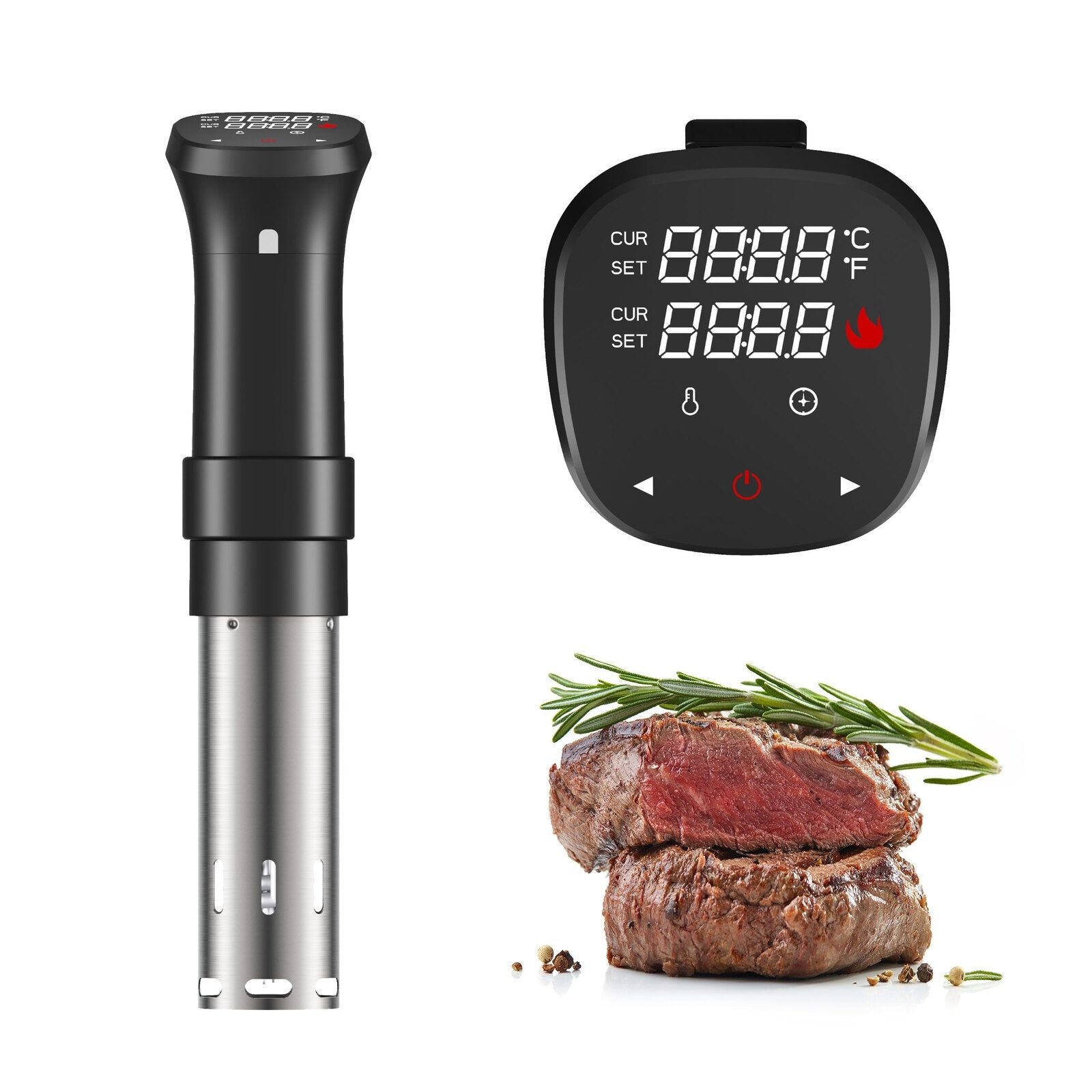 WiFi Sous Vide Precision Cooker with Touchscreen Display - 1100W Immersion Circulator for Steak, Chicken & Seafood - Perfect for Home Chefs & Restaurant Use