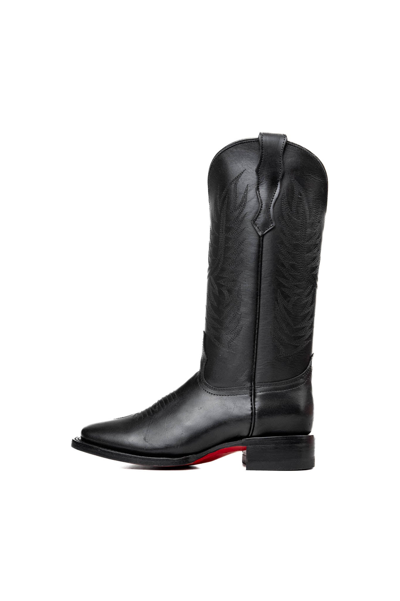 Ruby Ebano Red Sole Square Toe Cowgirl Boots for Women - Western Fashion Ankle Boots for Country Dancing, Rodeo & Casual Outfits