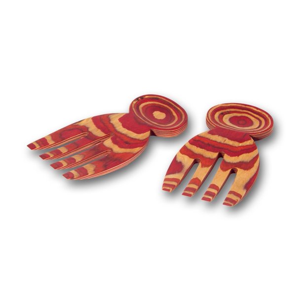 Pakka Salad Hands - Premium Wooden Salad Tongs for Healthy Eating & Serving - Perfect for Kitchen, BBQ, Picnics & Dinner Parties