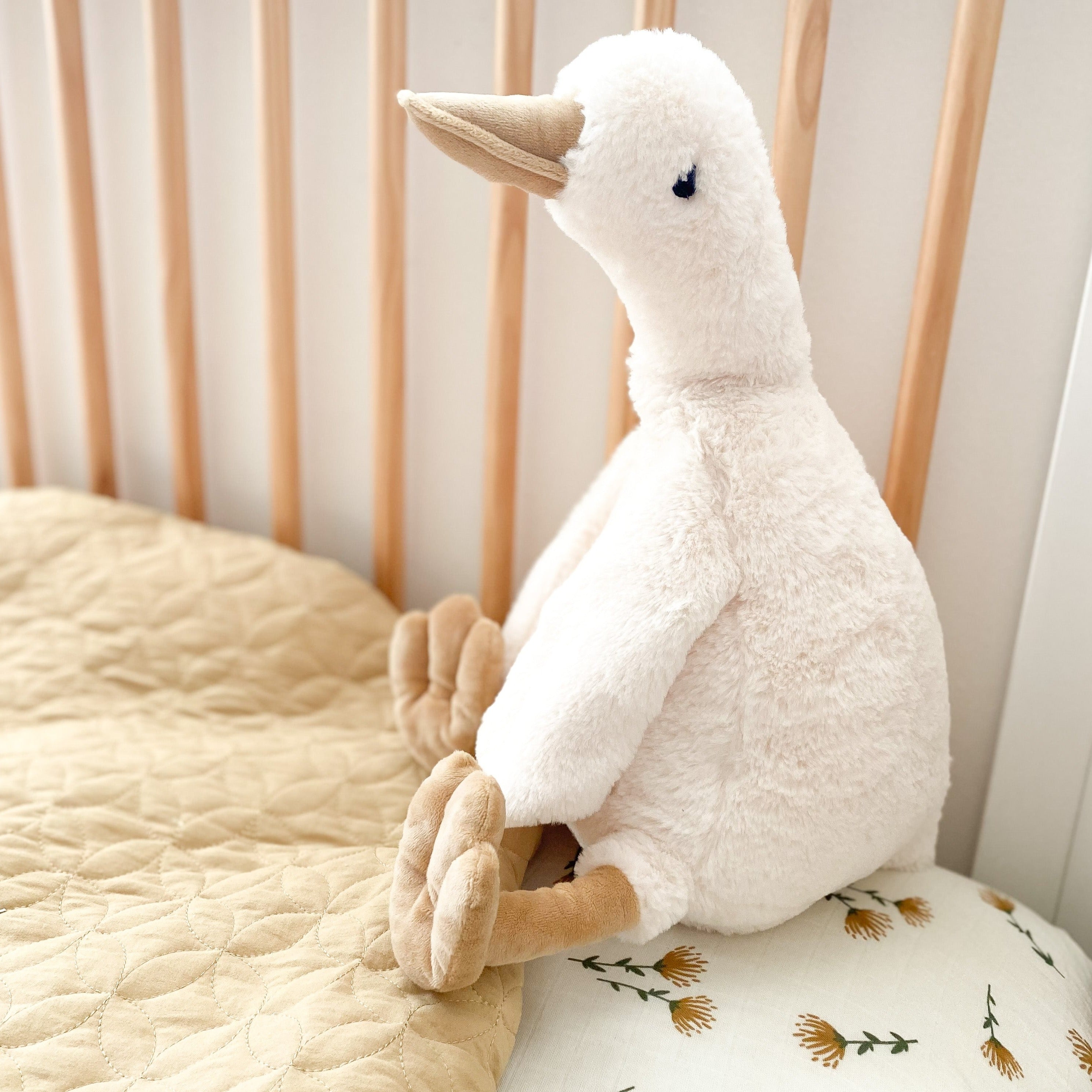 Original Title: Pru Floppy Goose   Optimized Title: Premium Floppy Goose Plush Toy - Soft & Cuddly Stuffed Animal for Kids & Adults | Perfect for Gifts, Nursery Decor, and Stress Relief