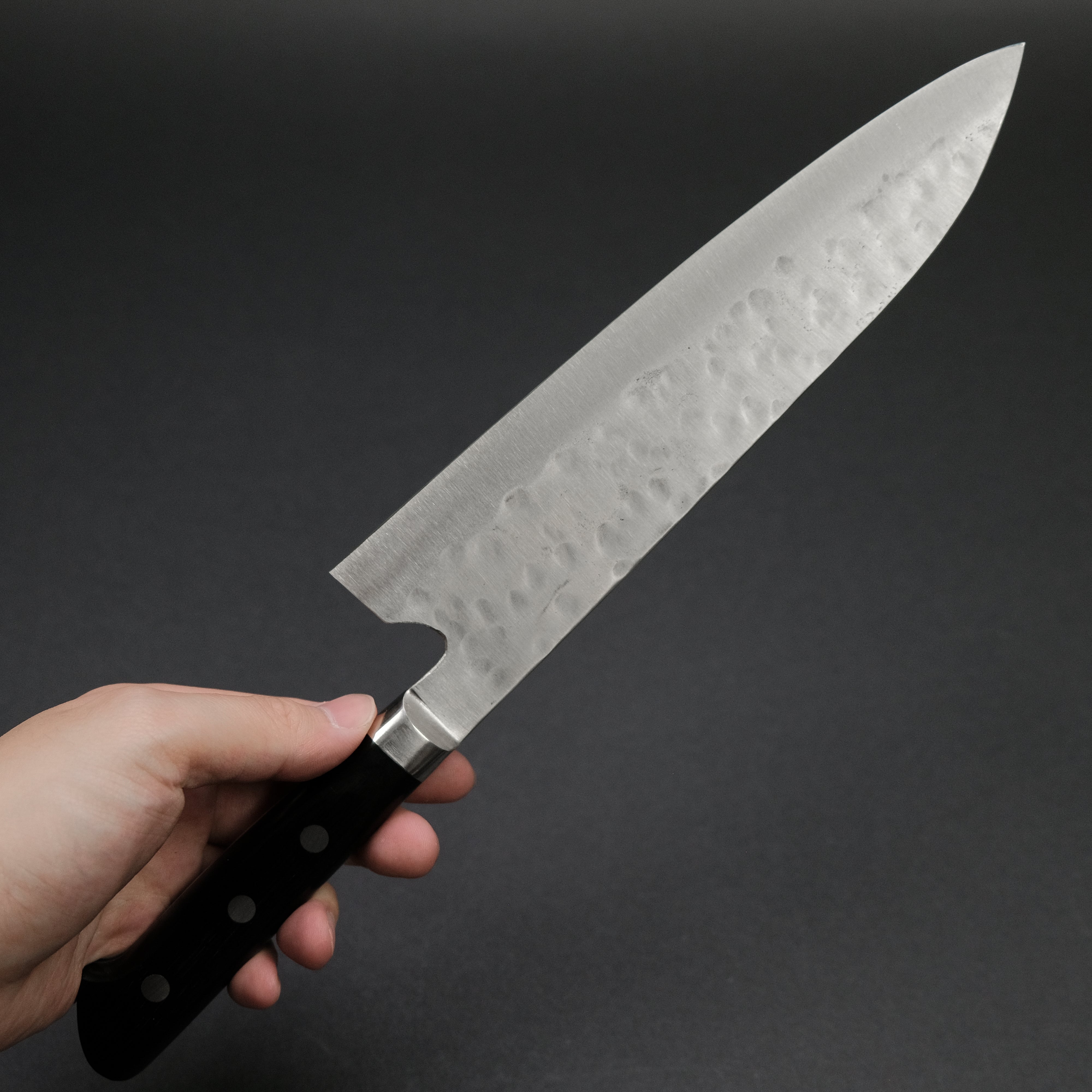 Premium Teruyasu Fujiwara Maboroshi White #1 Gyuto Japanese Chef Knife 210mm with Pakka Wood Handle - Perfect for Sushi, Meat Cutting & Professional Kitchen Use