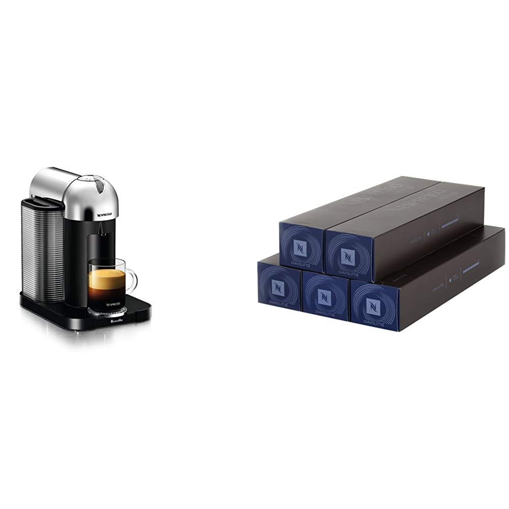 Breville Nespresso Office Coffee Machine Starter Kit with 250 Coffee Capsules - Chrome Finish | Perfect for Home, Office & Small Business Use