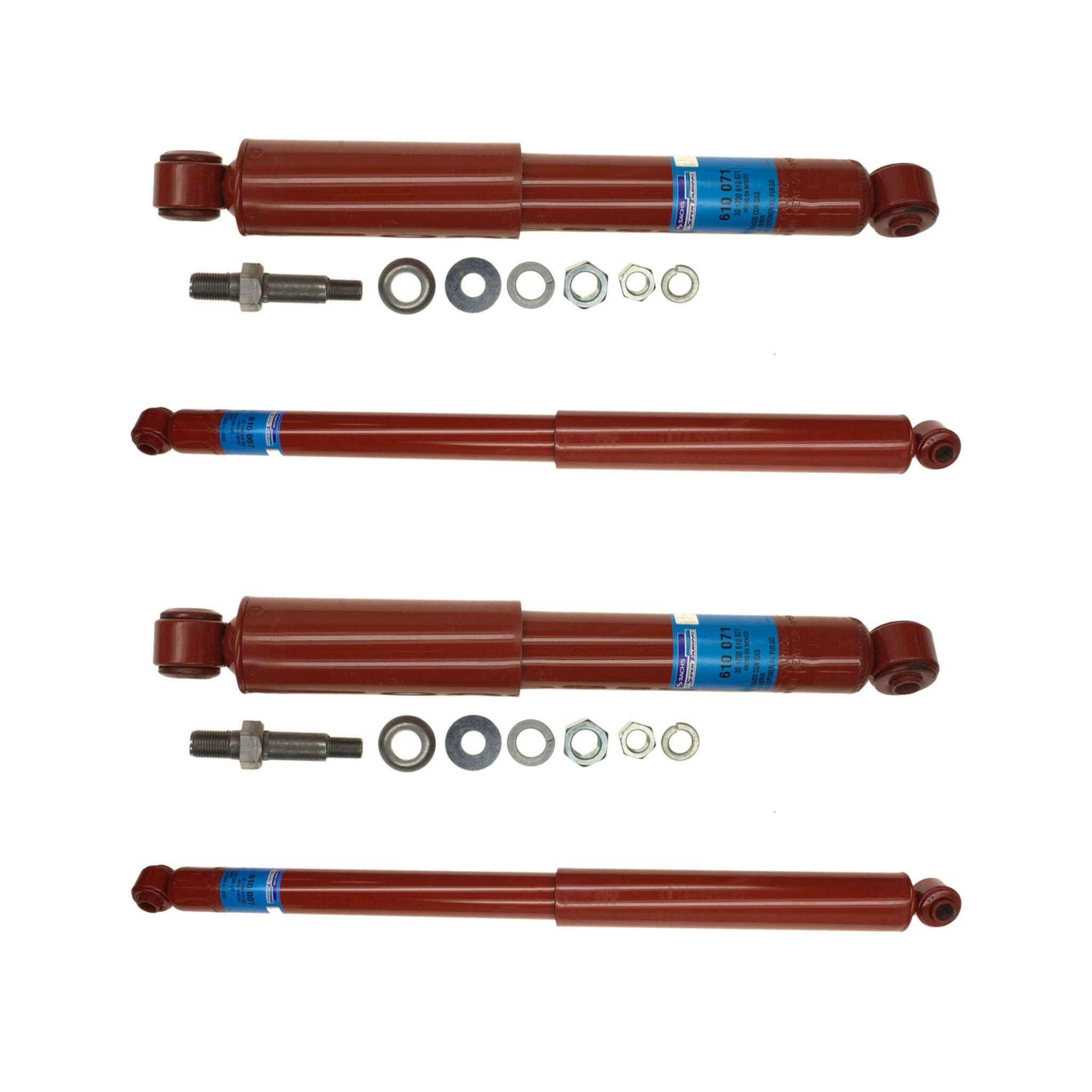 Sachs Front & Rear Shocks for Chevy R3500 1989-1991 | 77-660066Q Replacement Suspension | BuyAutoParts | Perfect for Off-Roading & Heavy-Duty Towing