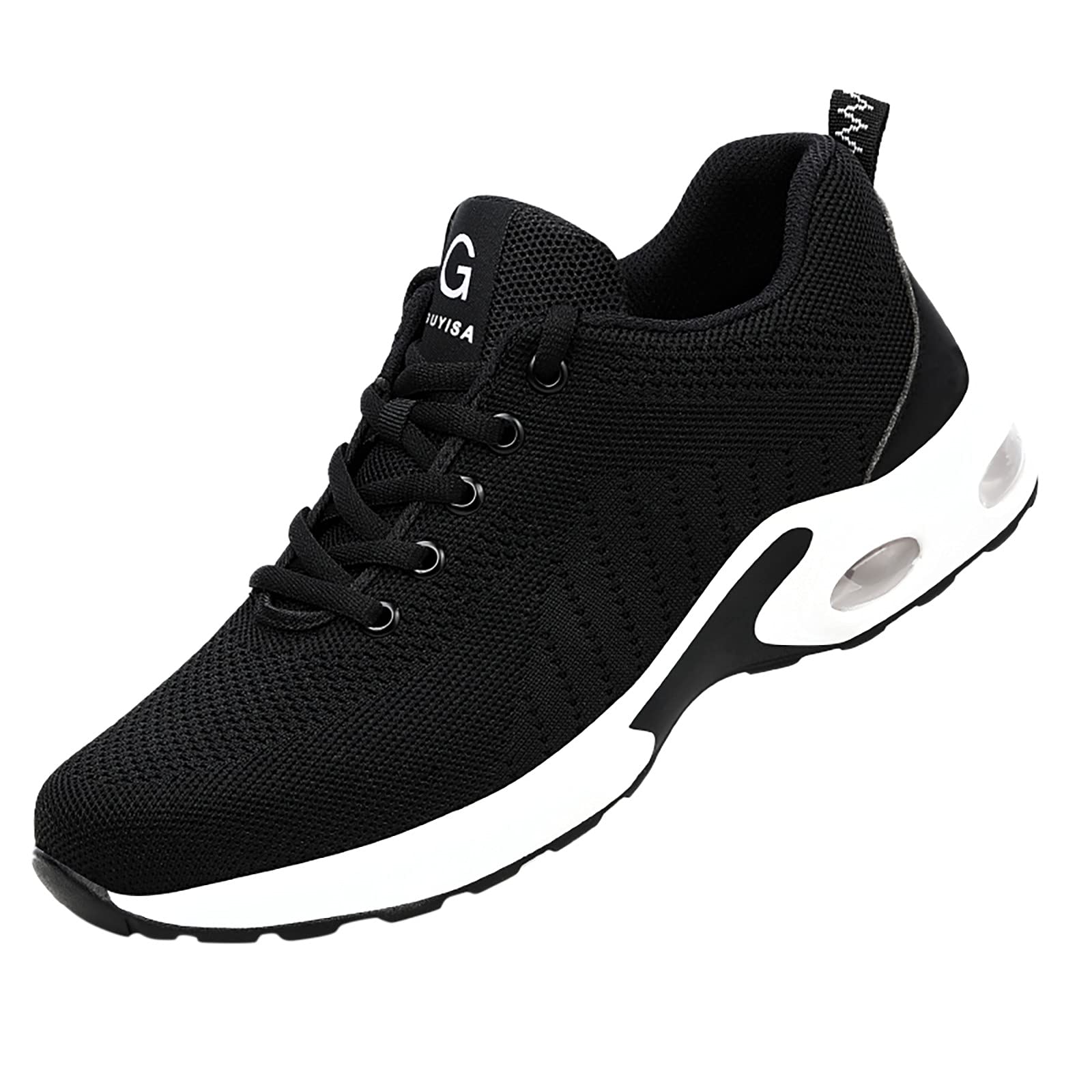 AMAM Women's Comfortable Work Shoes - Cushioned Steel Toe Sneakers for Casual & Office Wear | Slip-Resistant Heels for Nurses, Teachers & Professionals