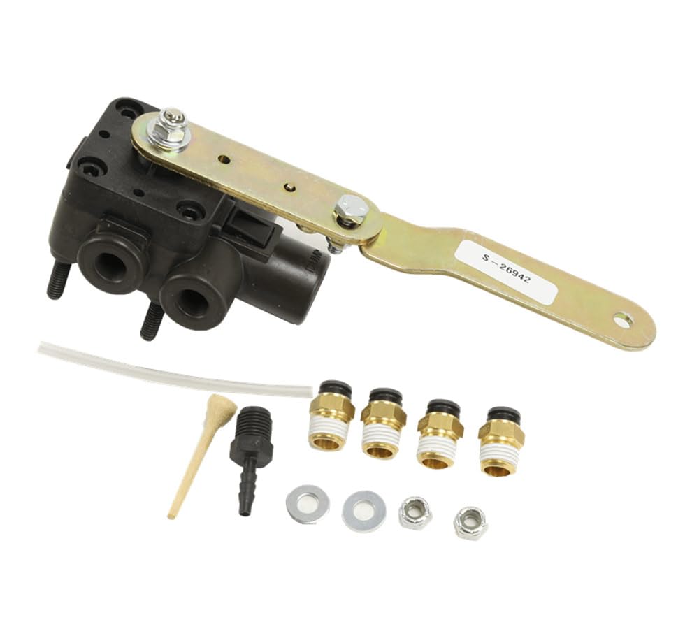 Mytee Products Height Control Leveling Valve with Dump Feature - Compatible with Peterbilt & Freightliner Trucks (08-02947OEM) - 2 Pack - Ideal for Heavy-Duty Truck Suspension Adjustments and Load Leveling