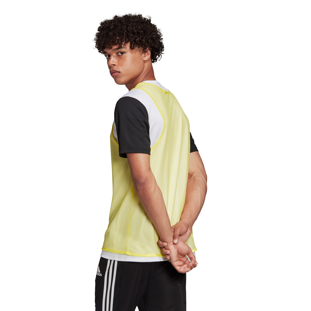Adidas TRG 14 Training Bib - High Visibility Yellow Soccer Practice Vest for Men & Women - Perfect for Football Drills, Team Sports & Outdoor Activities