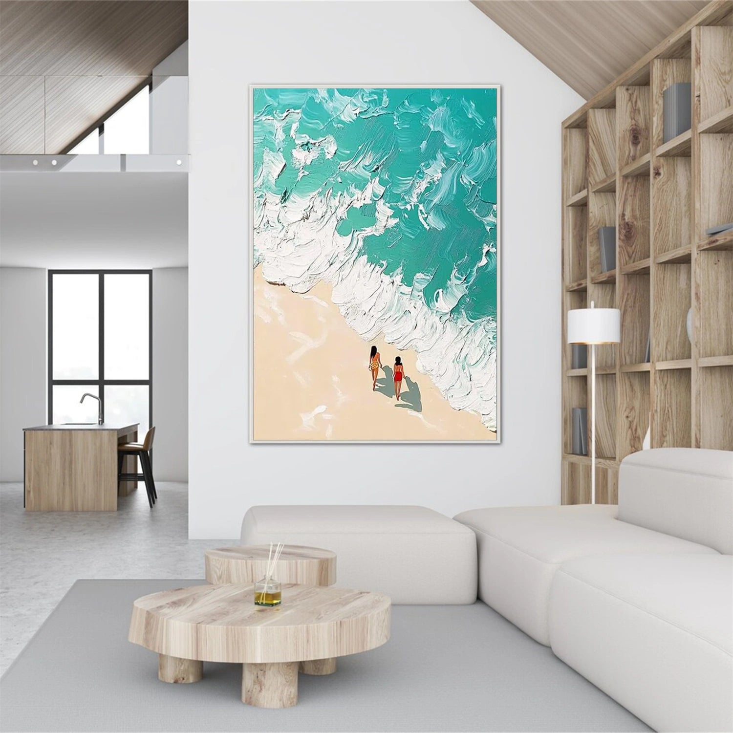 Swimming Sport Texture Canvas Painting #SA013 - Modern Wall Art for Home, Office, Gym & Pool Decor
