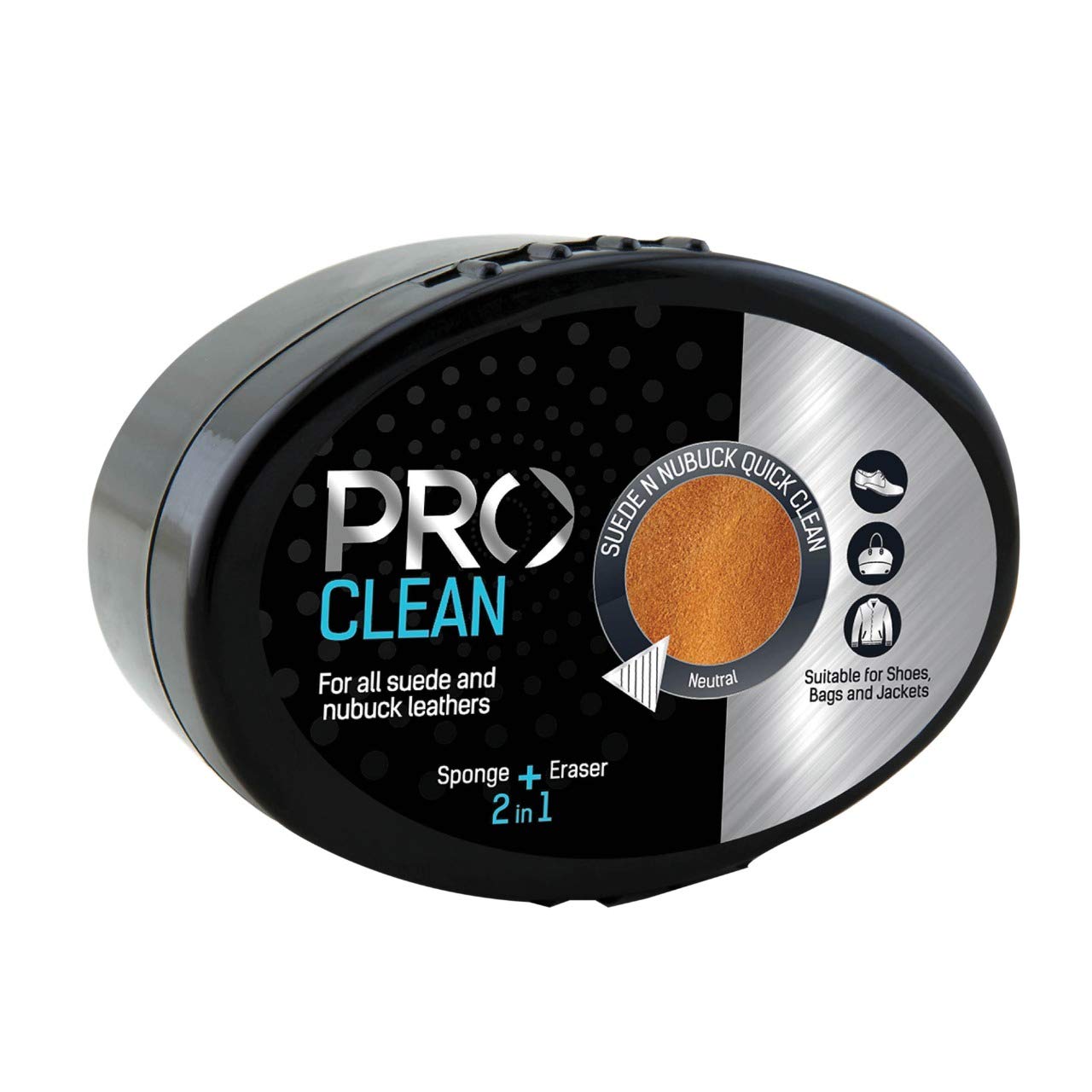 PRO Shoe Sponge Cleaner 2-in-1 | Suede & Nubuck Shoe Cleaner Kit | Gentle Brush & Eraser for Sneakers, Boots & Dress Shoes | Perfect for Daily Cleaning & Stain Removal