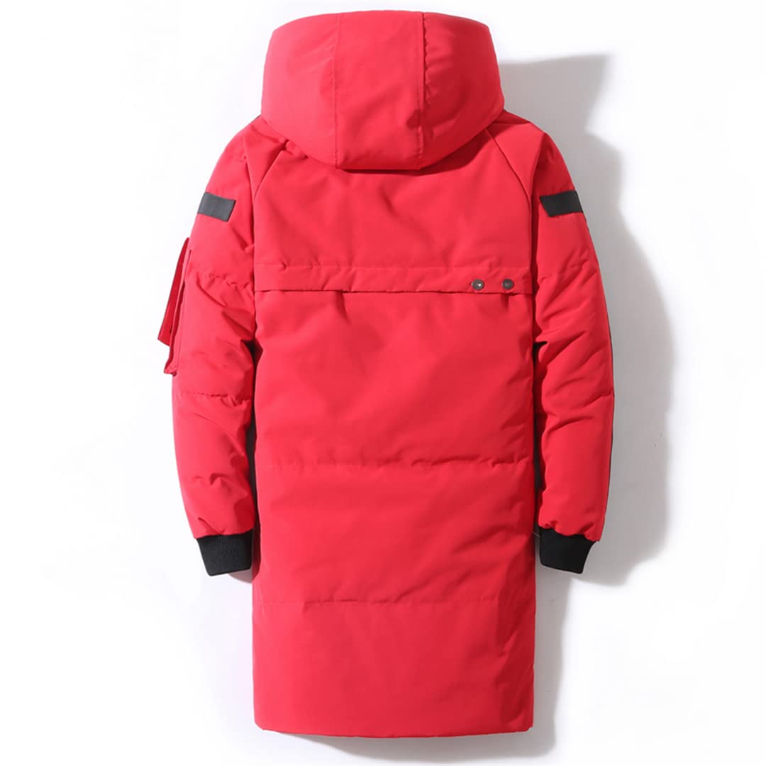 Men's Winter Hooded Down Jacket - Windproof Waterproof Warm Parka Coat for Cold Weather | Outdoor Activities, Snow Sports & Daily Wear