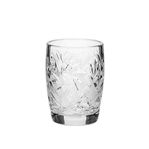 7-Piece Russian Crystal Vintage Vodka Set - 16-Oz Decanter Carafe with 6 Shot Glasses - Elegant Old-Fashioned Glassware for Home Bar, Dinner Parties & Gift Giving (4319)