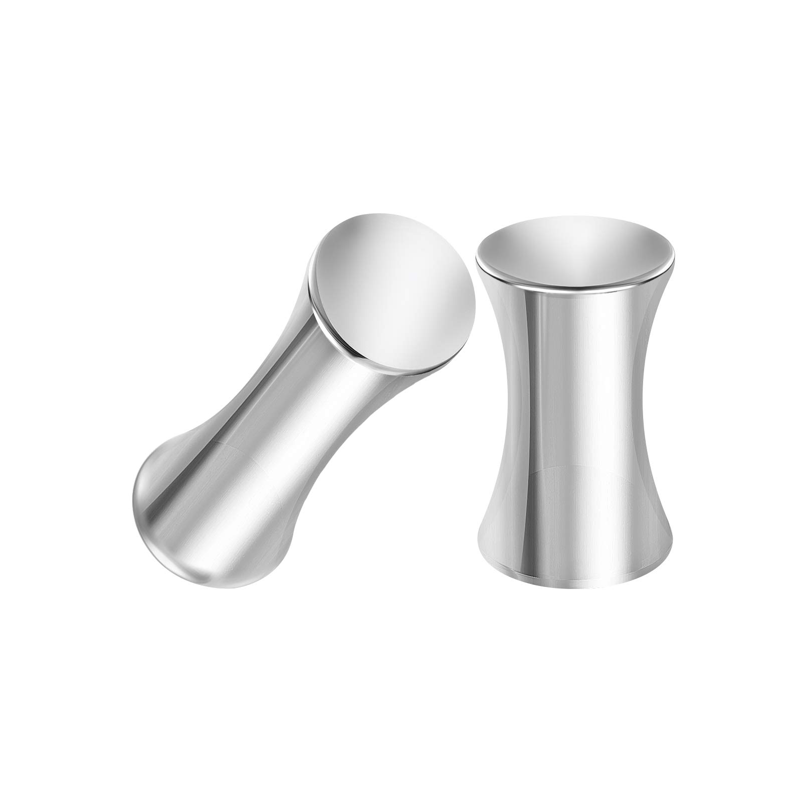 316L Surgical Steel Double Flared Ear Plugs - Polished Solid Flesh Tunnel Earrings for Ear Stretching - Perfect for Body Piercing Jewelry & Lobe Stretching Gauge Kit
