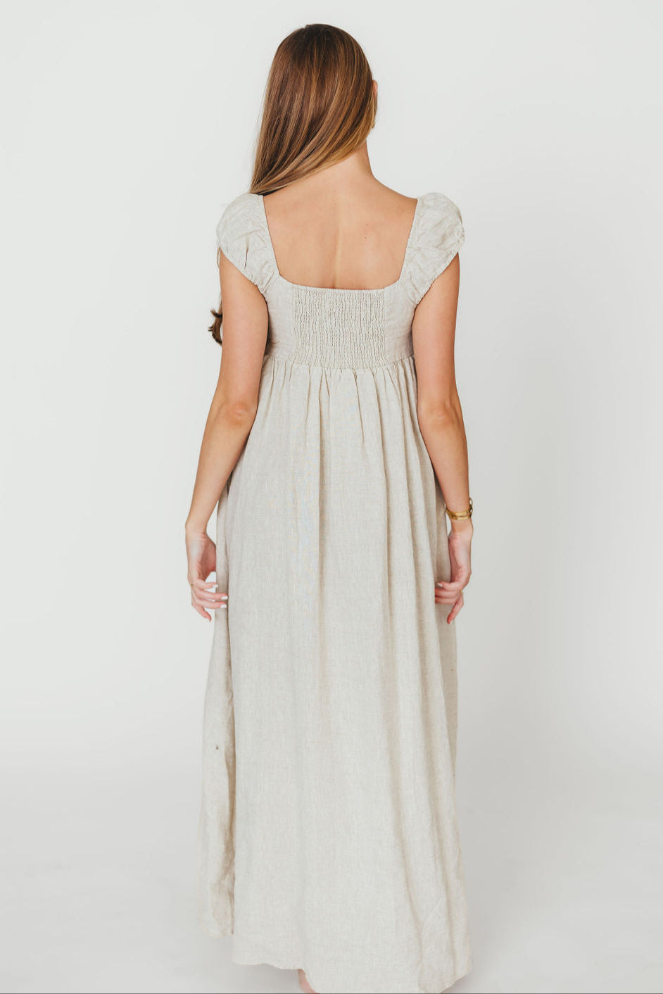 Novella 100% Linen Maxi Dress - Bump Friendly Maternity Dress for Women | Perfect for Summer, Beach Vacations & Casual Outings
