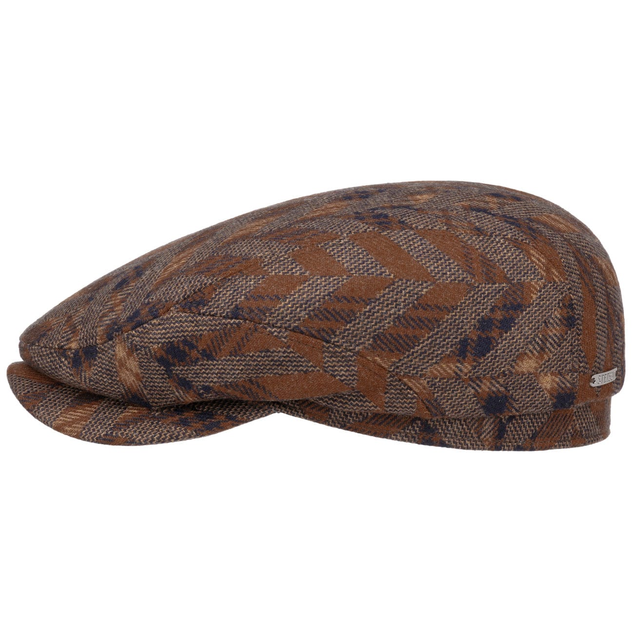 Stetson Terrence Driver Flat Cap for Men - Classic Wool Ivy Hat for Casual & Formal Wear - Perfect for Driving, Golf & Outdoor Activities