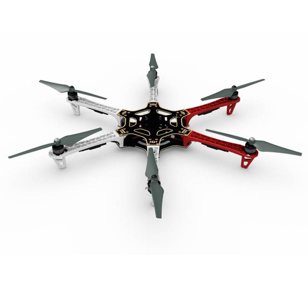 F550 ARF Drone Kit with Motors, ESC, and Propellers - Ready-to-Fly RC Quadcopter for Aerial Photography & FPV Racing