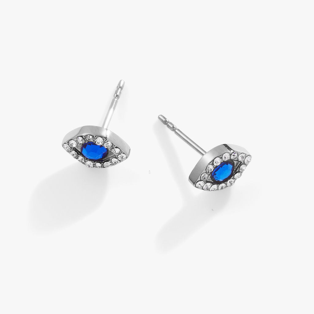 Evil Eye Mini Stud Earrings for Women - Protection Jewelry, Dainty Gold Plated Earrings for Everyday Wear - Perfect Gift for Birthday, Anniversary & Travel
