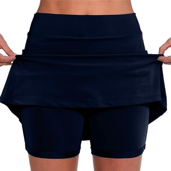 Lenago 2024 Summer Women's High Waisted Athletic Shorts with Pocket - Plus Size Workout Gym Shorts & Flowy Skirt for Casual, Yoga, Running, and Outdoor Activities