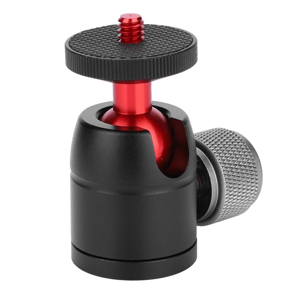 360° Rotatable Mini Ball Head Adapter - Aluminum Tripod Head with 3/8
