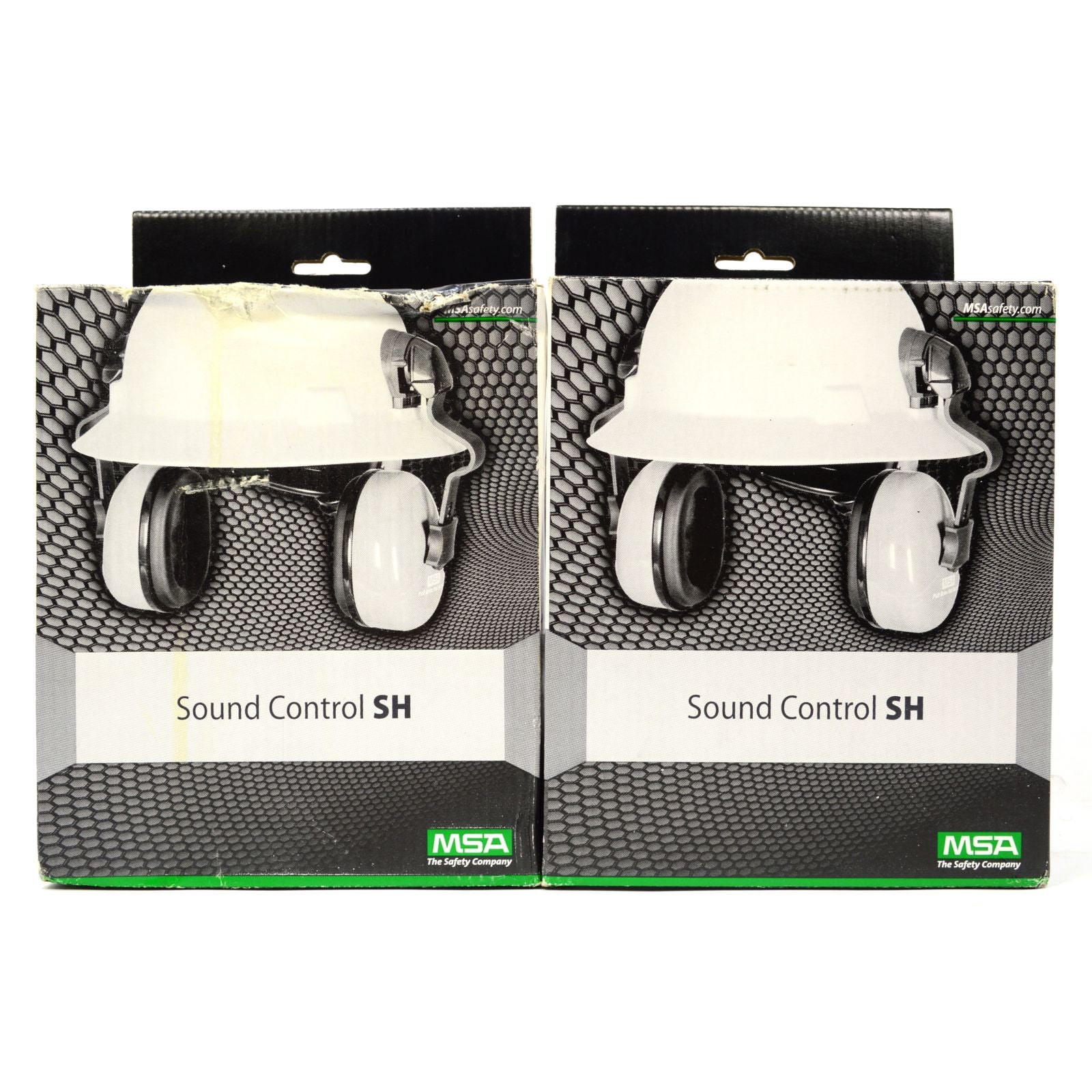 MSA Safety Sound Control Helmet Mounted Earmuffs (Lot of 2) - Model 10129327 - Noise Reduction Ear Protection for Construction, Shooting & Industrial Work