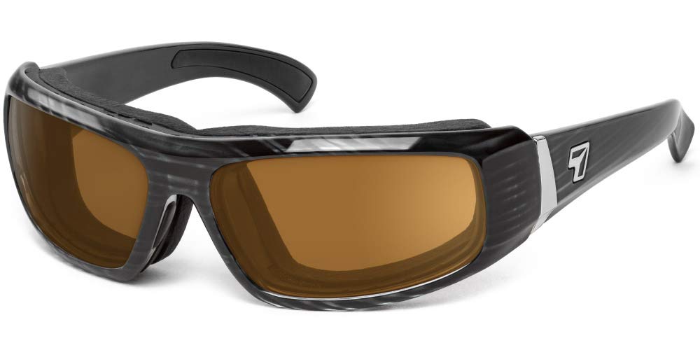 7eye by Panoptx Bali Windproof Sunglasses - Gray Tortoise Frame with Copper Lenses for UV Protection | Perfect for Cycling, Running, and Outdoor Sports