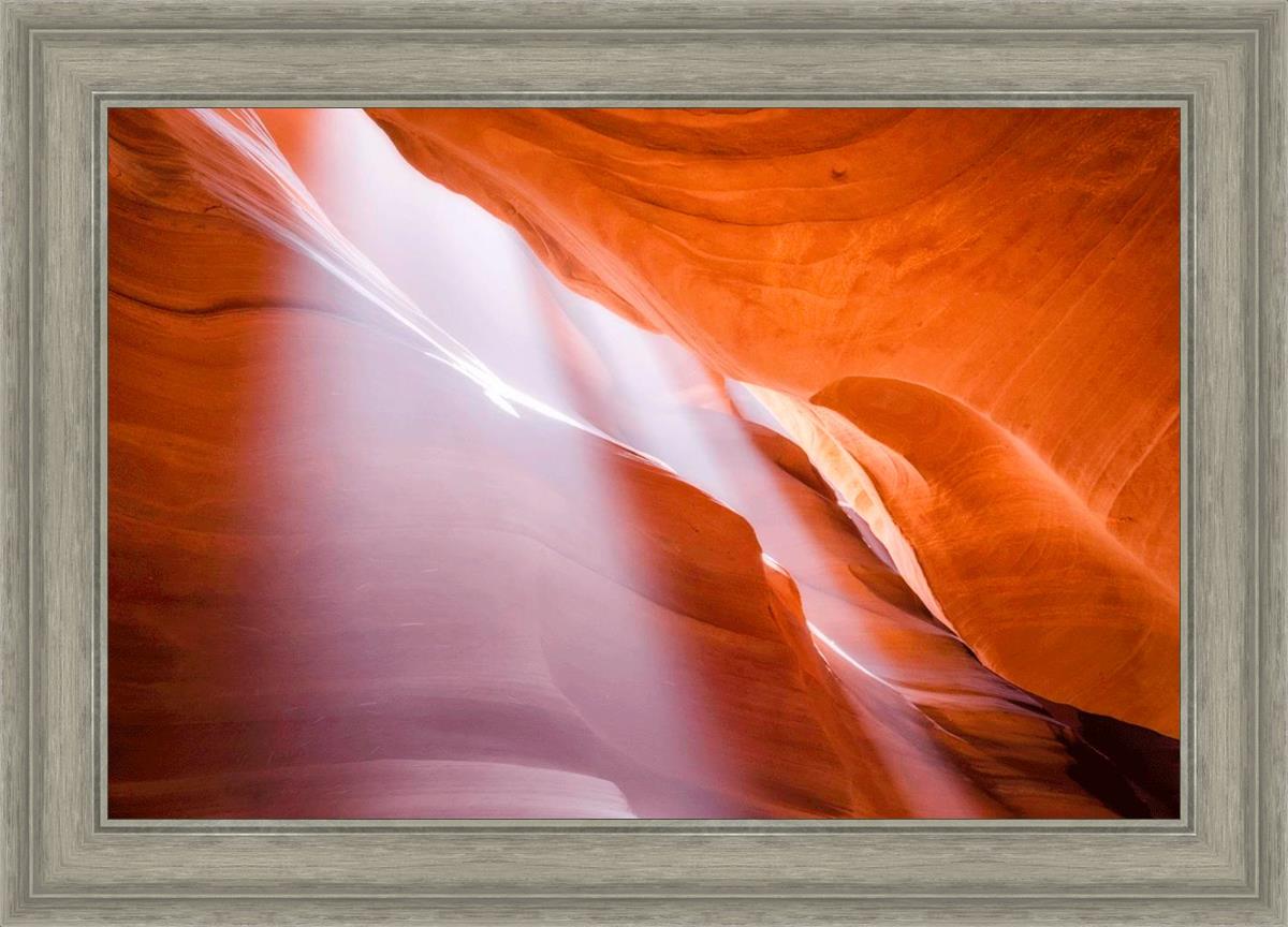 Stunning Antelope Canyon Light Shafts Wall Art - Natural Sunbeam Photography Print for Home & Office Decor - Perfect for Living Rooms, Bedrooms & Workspaces