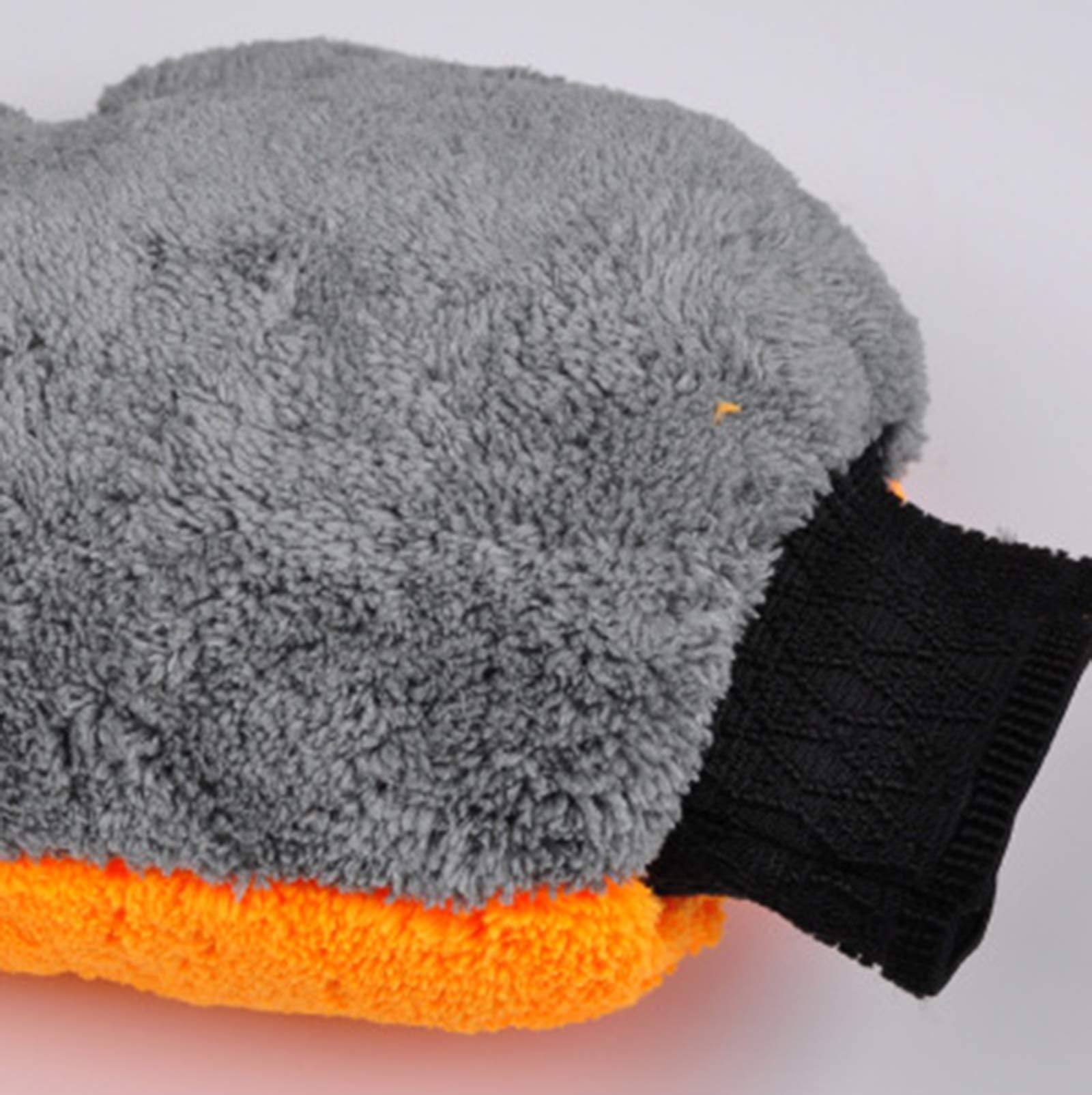 1Pc Thick Microfiber Car Wash Gloves - Strong Absorbent Brush for Car & Motorcycle Cleaning, Detailing Tool Towel for Effortless Vehicle Maintenance