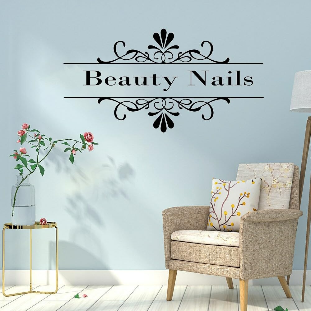 GADGETS WRAP Vinyl Sticker Set - Nail & Beauty Quote Wall Decals for Home & Salon Decor - Perfect for Bedroom, Bathroom, Nail Studio and Office Spaces