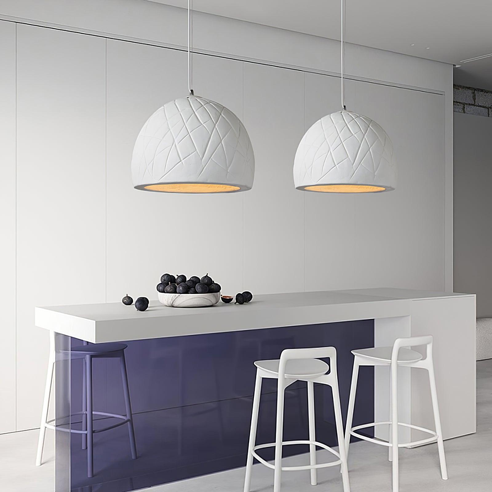Modern Malva Pendant Light - Elegant Glass Ceiling Hanging Lamp for Dining Room, Kitchen Island & Bedroom Lighting - Dimmable Vintage Industrial Style Fixture