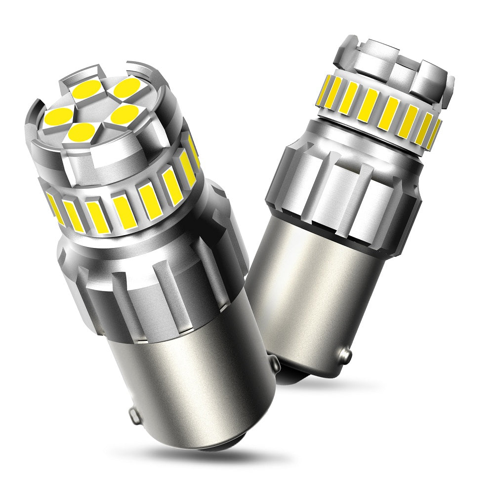 1156 BA15S LED Bulb Reverse Light - Instant Start, No Delay, 6000K White LED Backup Light Replacement for Cars, Trucks, SUVs - Perfect for Tail Brake Lights & Reverse Safety Lighting