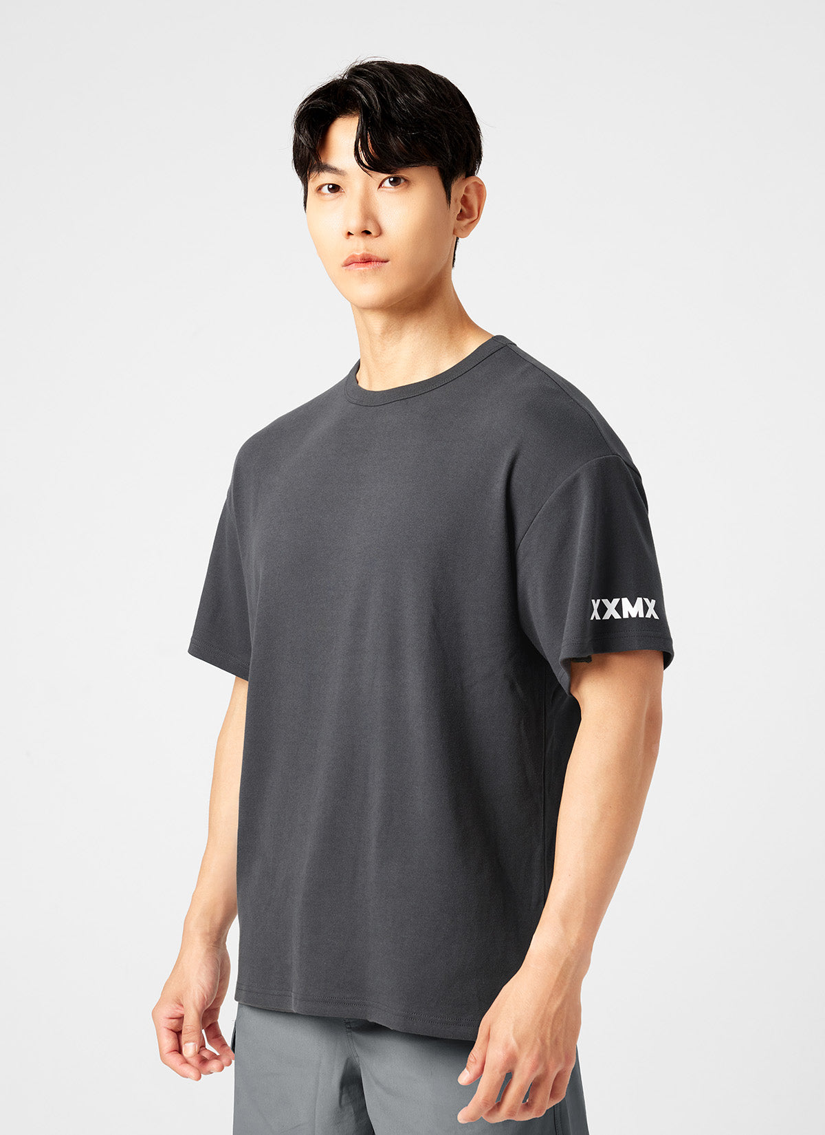 Stretchy Logo Overfit Short Sleeve T-Shirt for Women - Comfortable Casual Wear for Gym, Lounge & Street Style