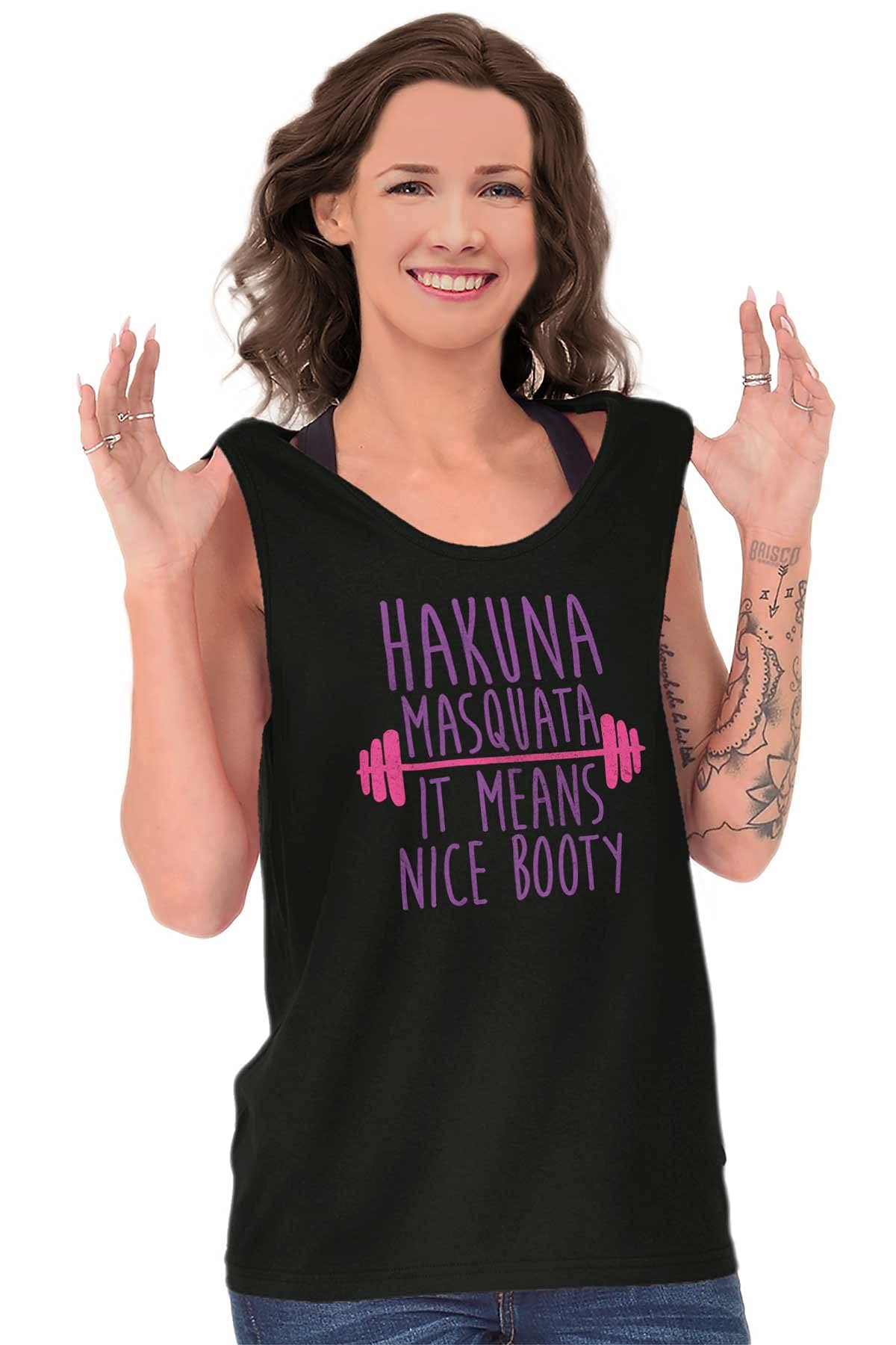 Women's Cute Gym Tank Top - Squat Motivational Tee for Booty Workouts | Perfect for Fitness, Gym & Casual Wear