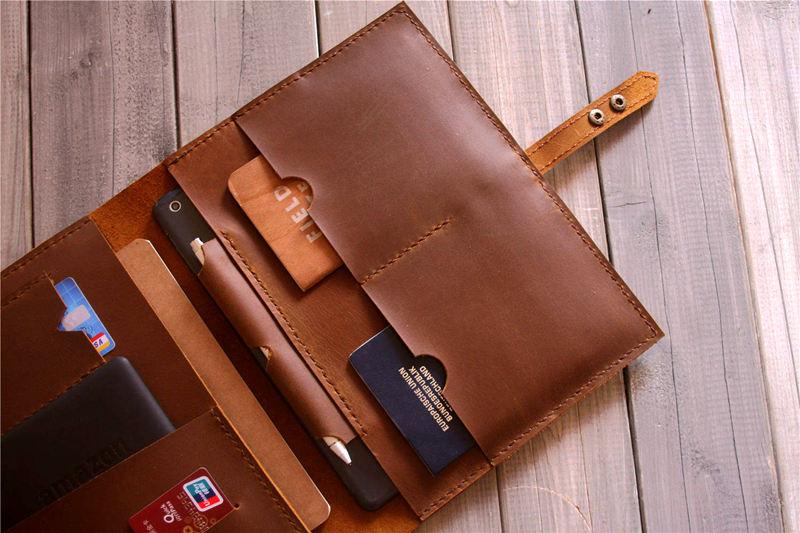 Premium Custom Leather Sleeve Case for Microsoft Surface Go - Slim Protective Cover for Work, Travel & School | Durable PU Leather Pouch with Secure Fit
