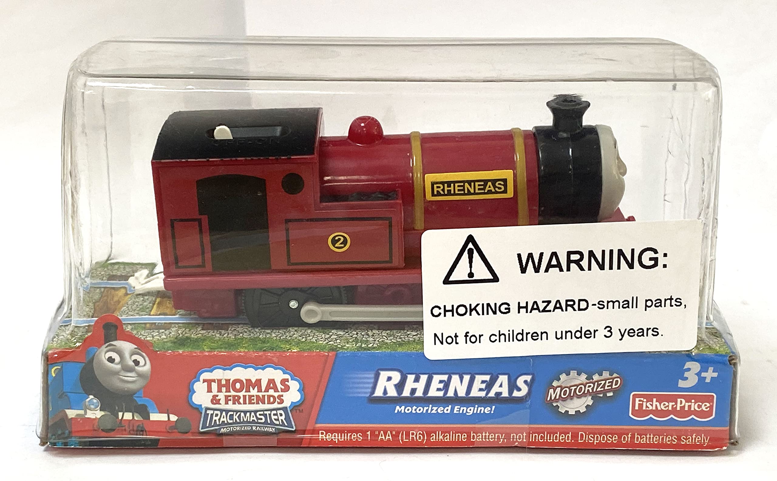 Battery-Powered Motorized Red Rheneas Train Engine Toy Set for Kids Ages 3-8 - Electric Locomotive Playset for Boys & Girls - Perfect for Birthday Gifts, Playroom Decor, and Interactive Learning Activities