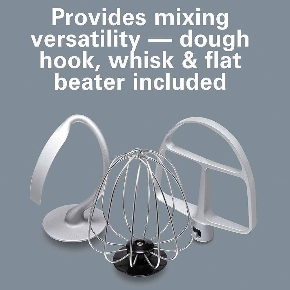 Hamilton Beach 4-Quart Stand Mixer 63387 - Perfect for Baking Cakes, Cookies & Bread at Home