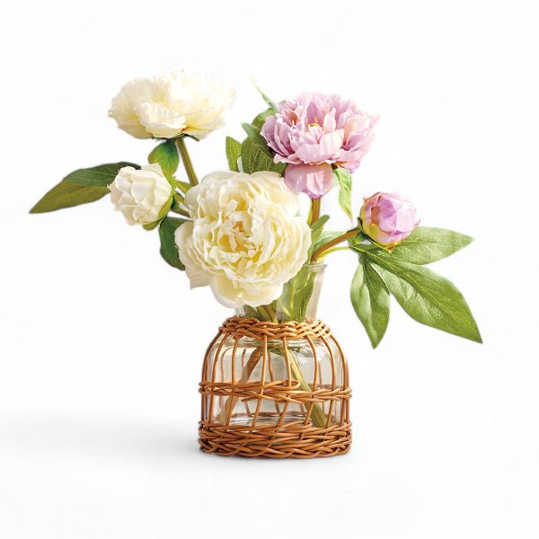 Beautiful Peony Flower Arrangement - Elegant Fresh Cut Peonies for Home Decor, Wedding Centerpieces & Special Occasions