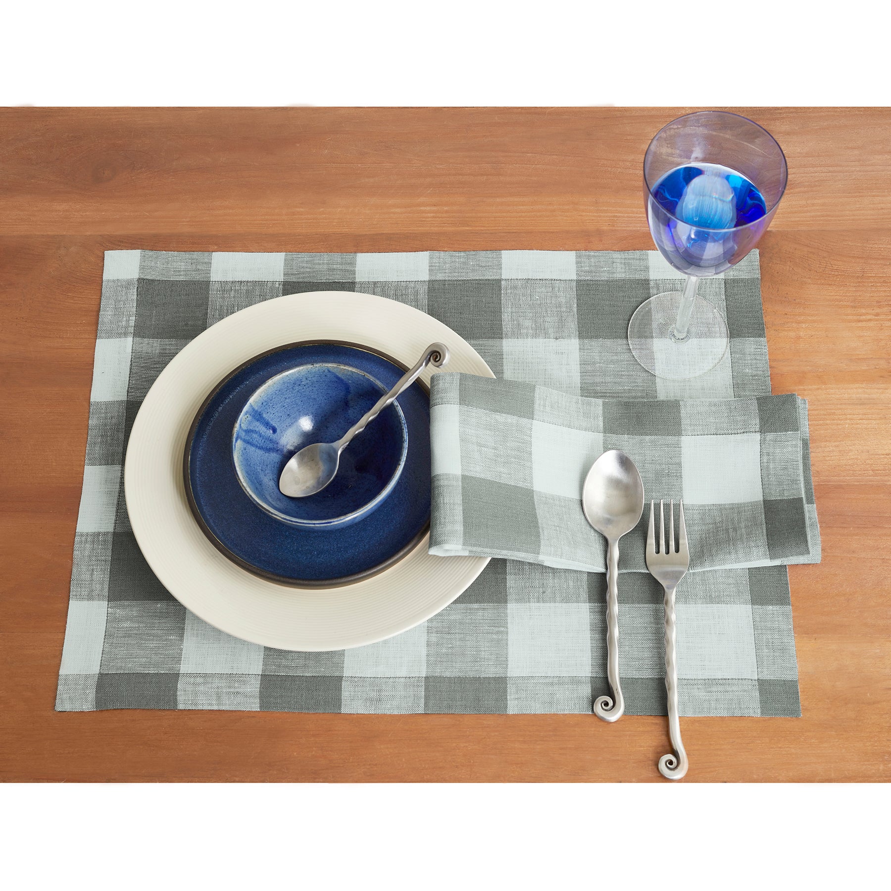 Buffalo Check Cotton Placemats Set of 4 - Rustic Farmhouse Table Decor for Dining Room, Kitchen, and Holiday Gatherings