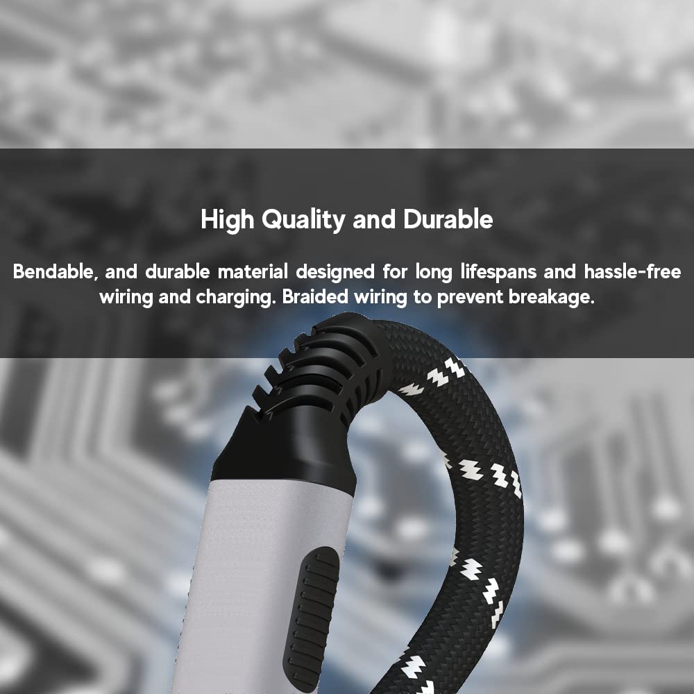 LINKUP USB 4.0 240W 40Gbps Type-C Thunderbolt 4 Cable (3ft) - Super Fast Charging & 8K@60Hz Video Transmission - Compatible with iPhone 15/16 Pro/Max, MacBook Pro/Air, iPad Pro, Galaxy S23 - Durable Braided Design for Home, Office & Travel Use