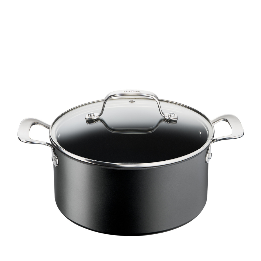 Tefal Unlimited Premium 24cm/5L Non-Stick Induction Stew Pot with Lid - Perfect for Soups, Stews & Slow Cooking on Gas, Electric & Induction Cooktops