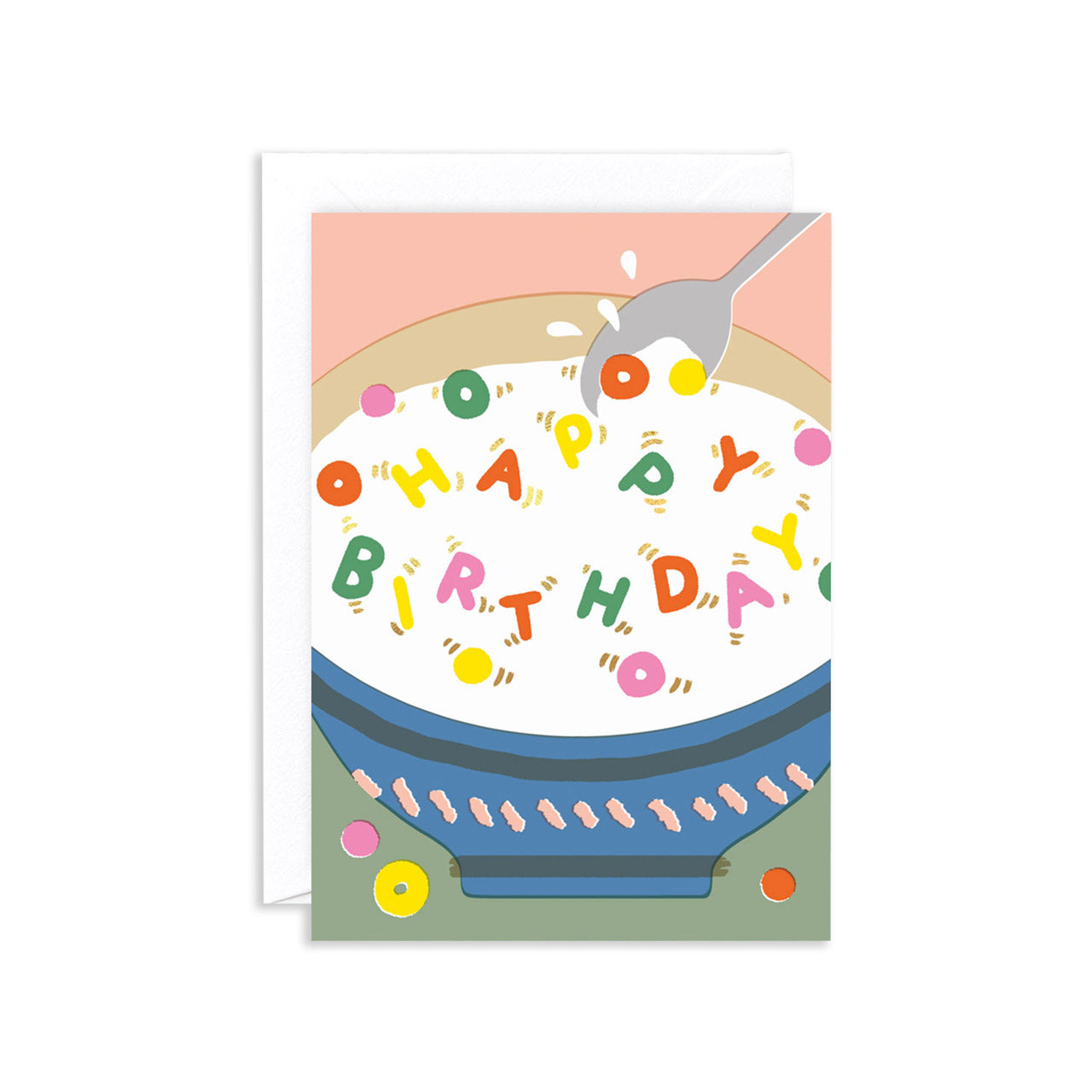 Happy Birthday Cereal Greeting Card - Funny Breakfast Birthday Card for Cereal Lovers - Perfect for Friends, Family & Coworkers - Use for Birthdays, Office Celebrations & Special Occasions