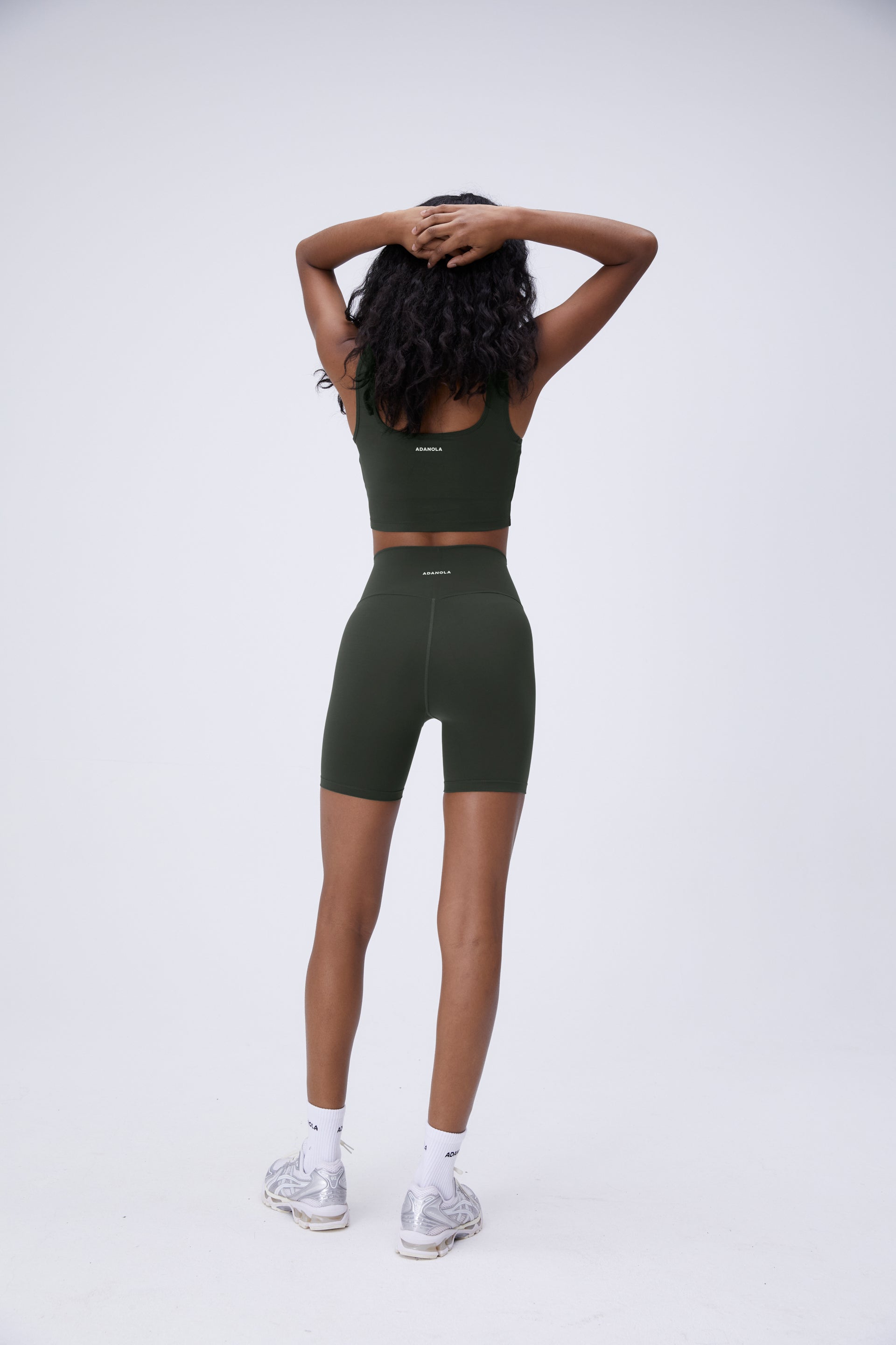 Ultimate Crop Shorts for Women - Dark Olive | High Waisted Comfortable Workout & Lounge Shorts for Yoga, Running, and Casual Wear