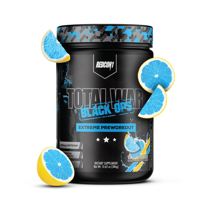 Redcon1 Total War Black OPS Extreme Pre-Workout Powder - Intense Energy & Focus for Gym, Bodybuilding & Athletic Performance