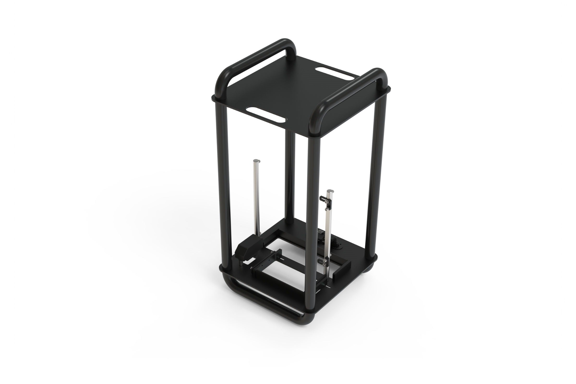 Streacom DA6 Open Frame ITX PC Case - Chrome & Black - Compact Mini Gaming & HTPC Builds for Small Spaces