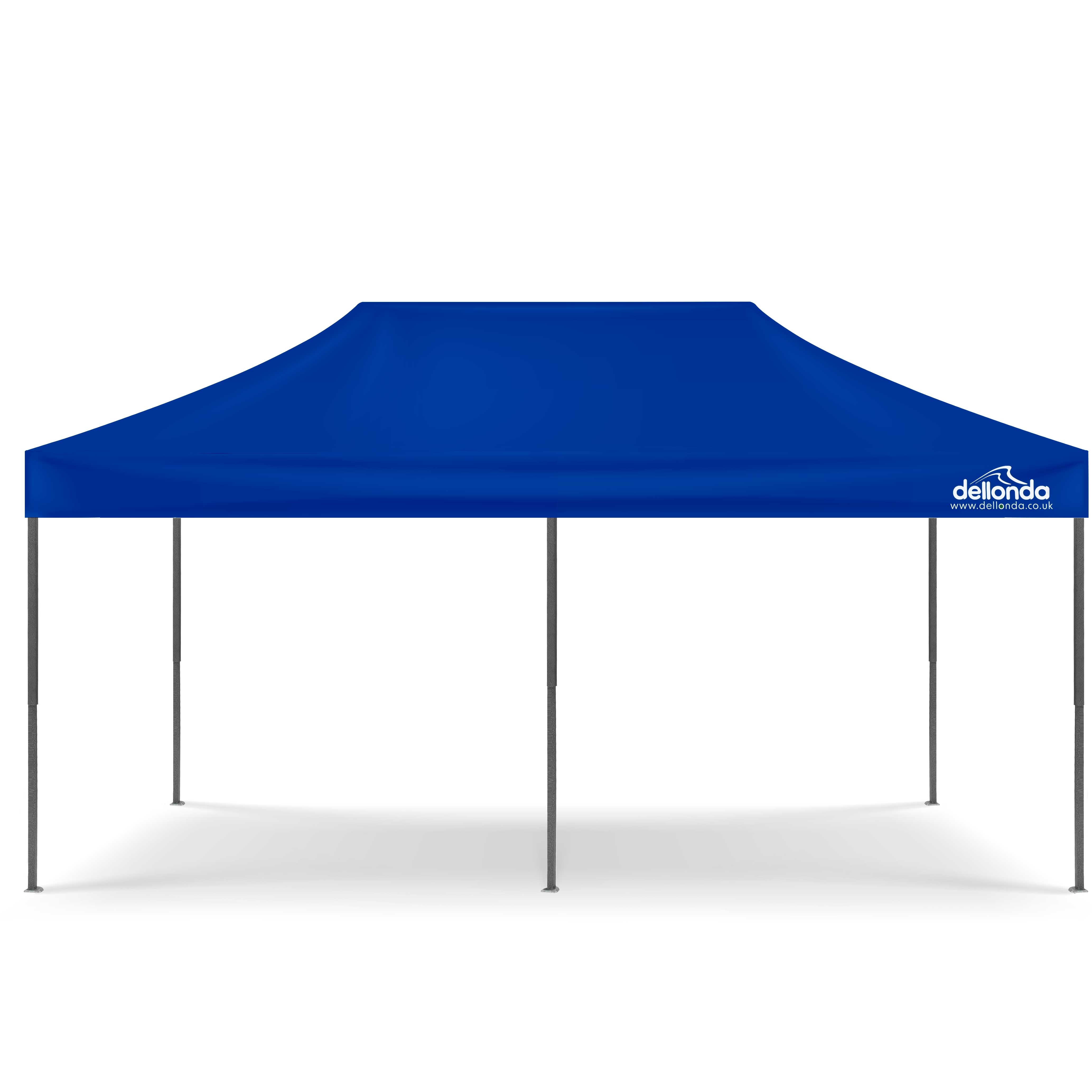 Premium 3x6m Pop Up Gazebo with Side Walls - Water Resistant Outdoor Canopy Tent, Includes Carry Bag, Stakes & Weight Bags (Blue, Model DG173) - Perfect for Camping, Beach Parties, Backyard BBQs and Outdoor Events