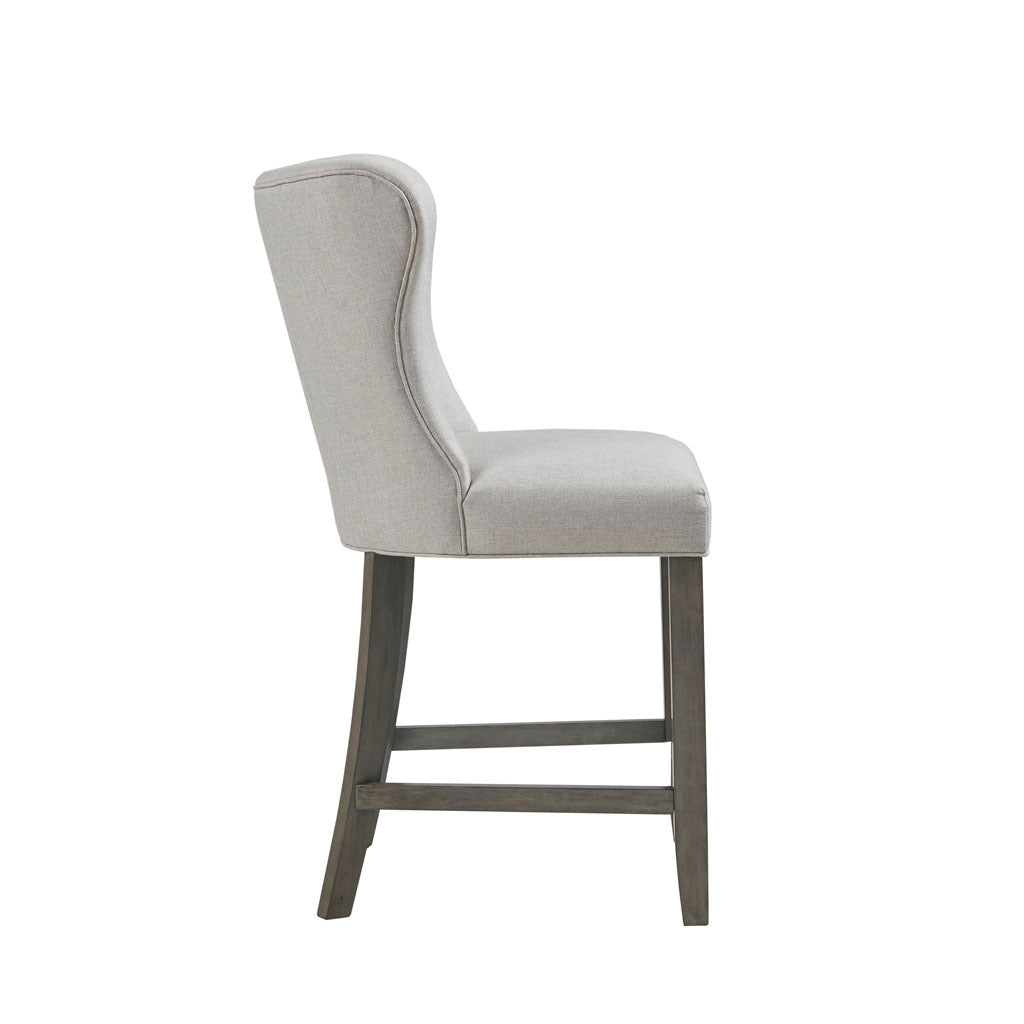 25.5 Inch Upholstered Counter Stool with Cushioned Seat - Modern Kitchen Bar Stools for Home, Breakfast Nook & Dining Room Decor