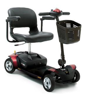 Go Go Elite Traveler 4 Wheel Mobility Scooter - Lightweight Folding Electric Scooter for Adults & Seniors - Perfect for Travel, Shopping, and Outdoor Activities