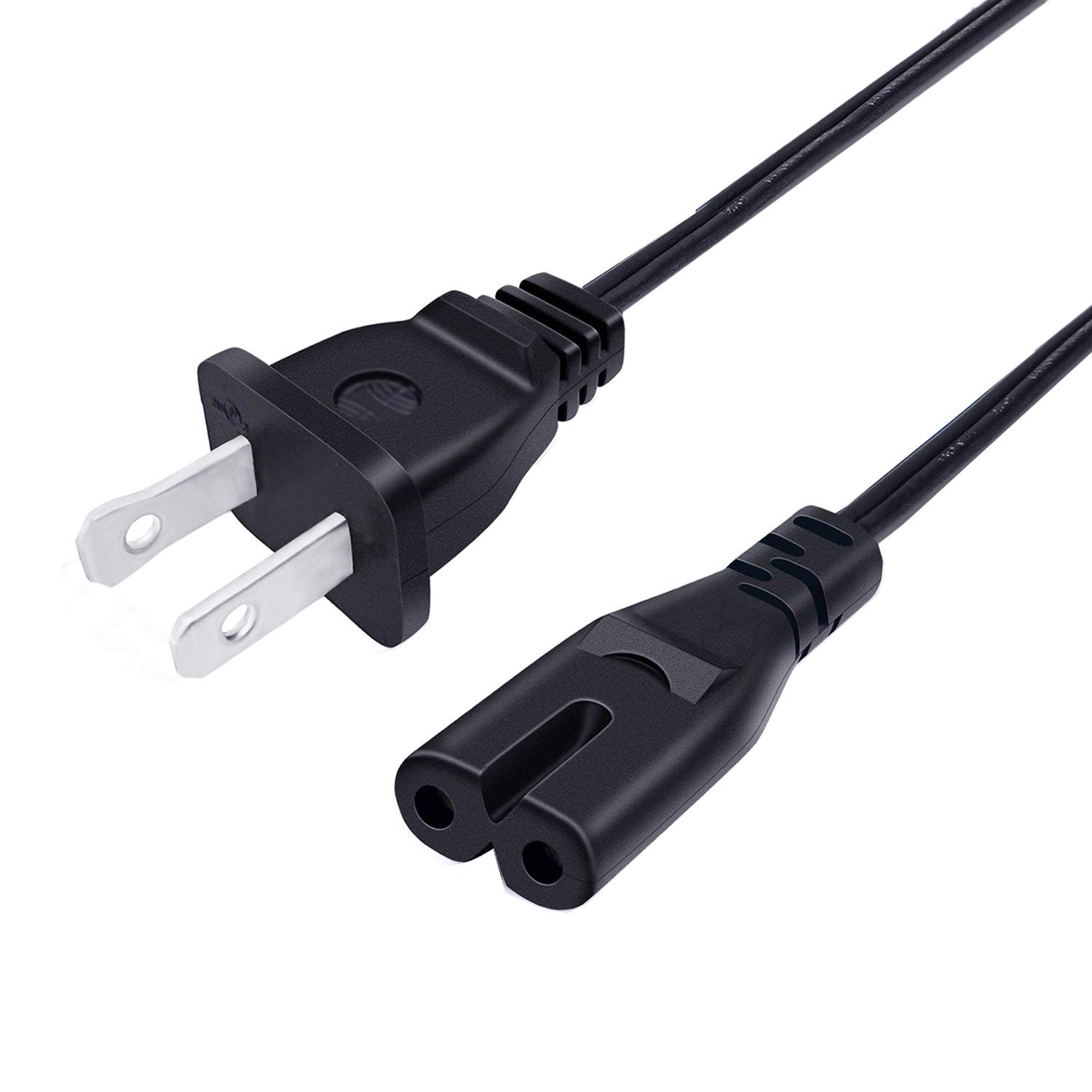 HP Tango X Smart Home Printer Power Cord Replacement - 2 Prong 8Ft AC Cable for Home & Office Use