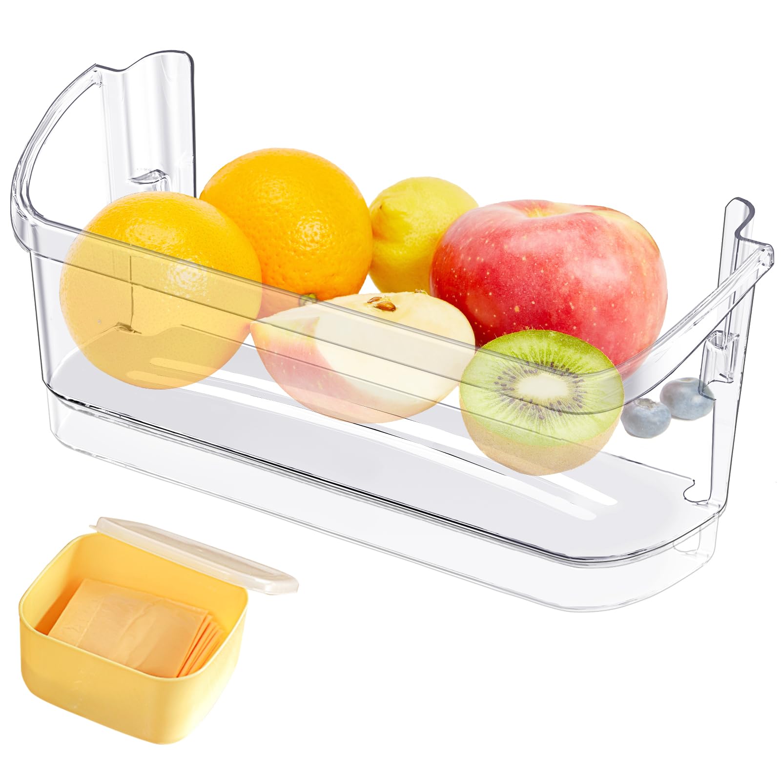 Electrolux Refrigerator Door Bin Shelf Replacement - Compatible with Bottom 2 Shelves (AP2115742, PS429725, AH429725, FGHS2631PF4A) - Perfect for Kitchen Organization & Food Storage