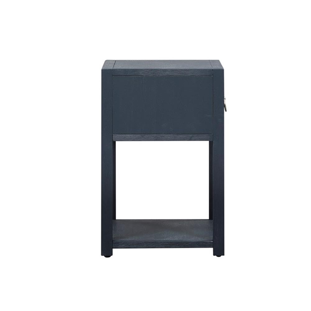 Liberty Furniture Industries Midnight 1 Shelf Accent Table - Modern Side Table for Living Room, Bedroom & Office - Compact End Table with Storage Shelf for Small Spaces